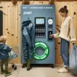 Norwegian shopper returns bottles at a pant machine using a qr code